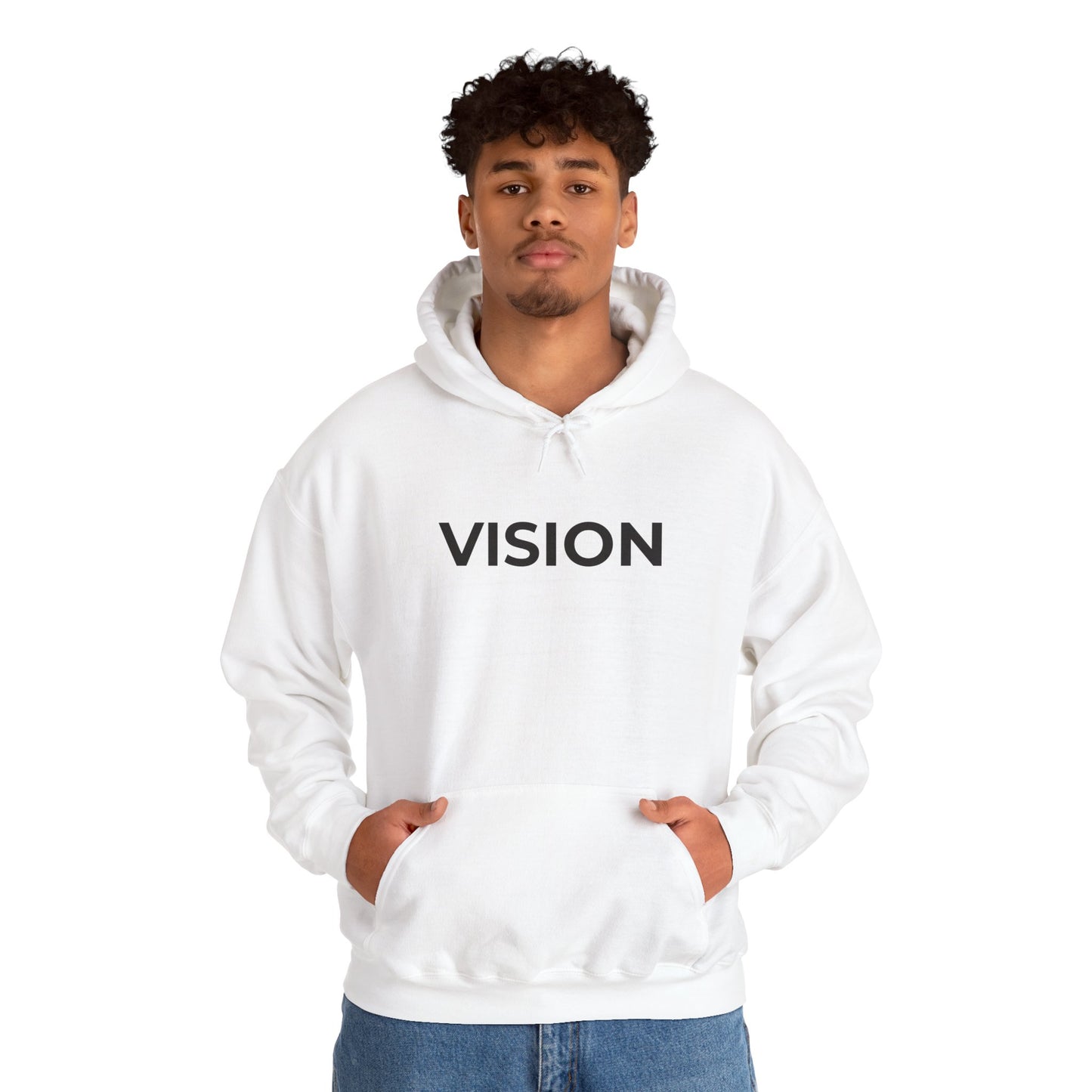 VISION - Tung blandad huvtröja